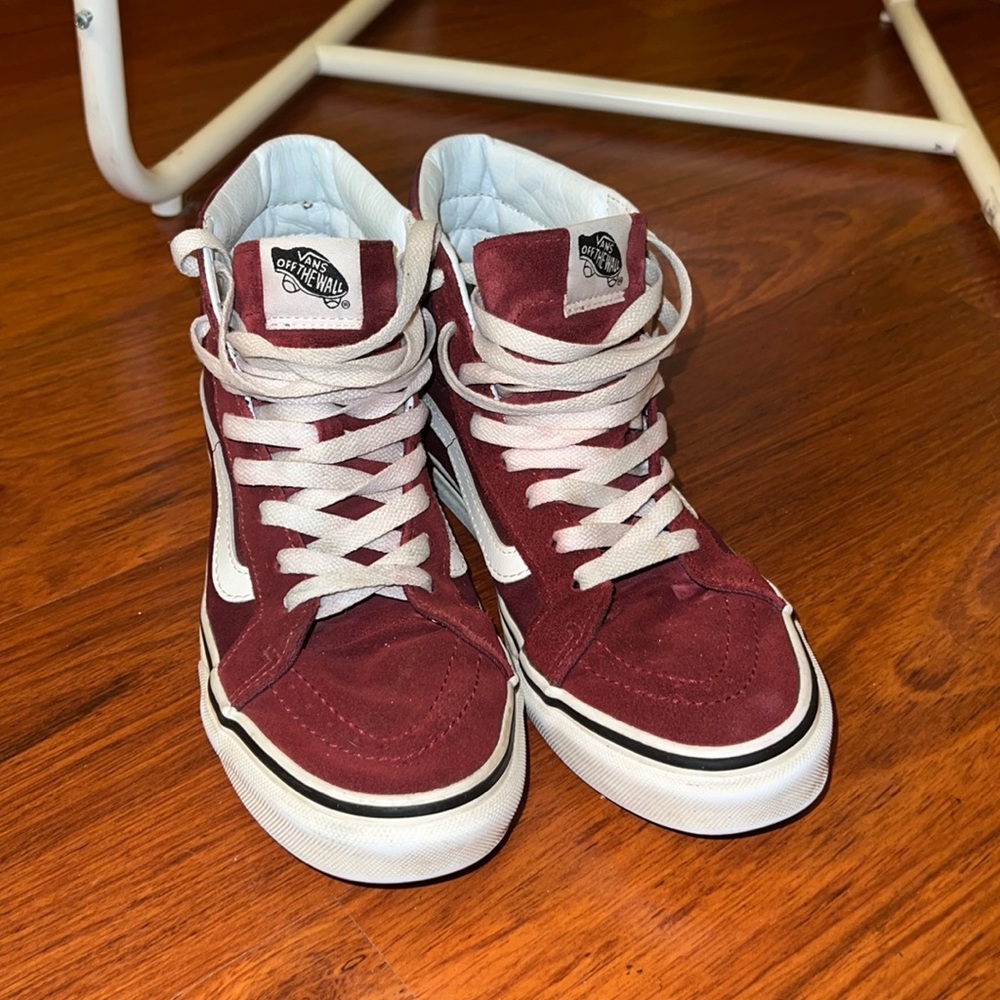 SK8-Hi Sneakers | Burgundy Size 7.5M and 9W